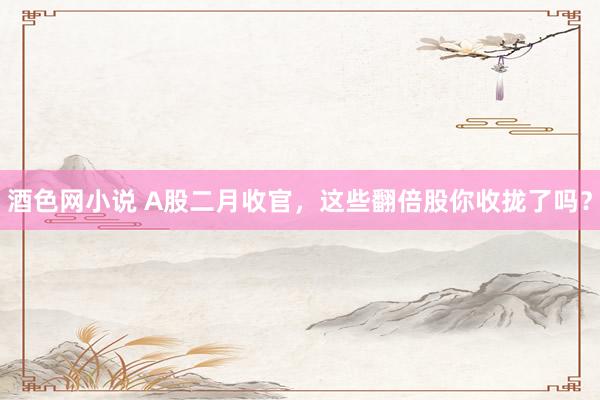 酒色网小说 A股二月收官，这些翻倍股你收拢了吗？